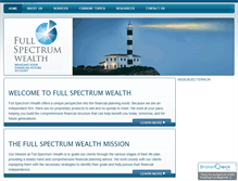 Tablet Screenshot of fullspectrumwealth.com